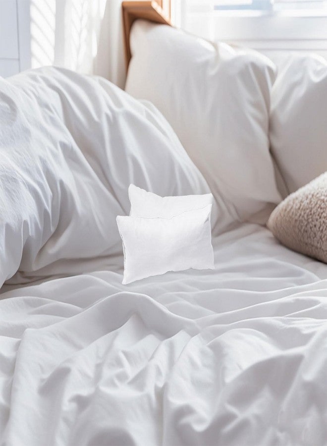 Marrywindix Tiny Pillow 2 Pack Small Decorative Pillow 9.5 x 5.5 in Travel Pillows Soft Pet Pillow for Camping Travel Sleeping Bed Sofa Neck Knee Wrist Support (White) - Image 5
